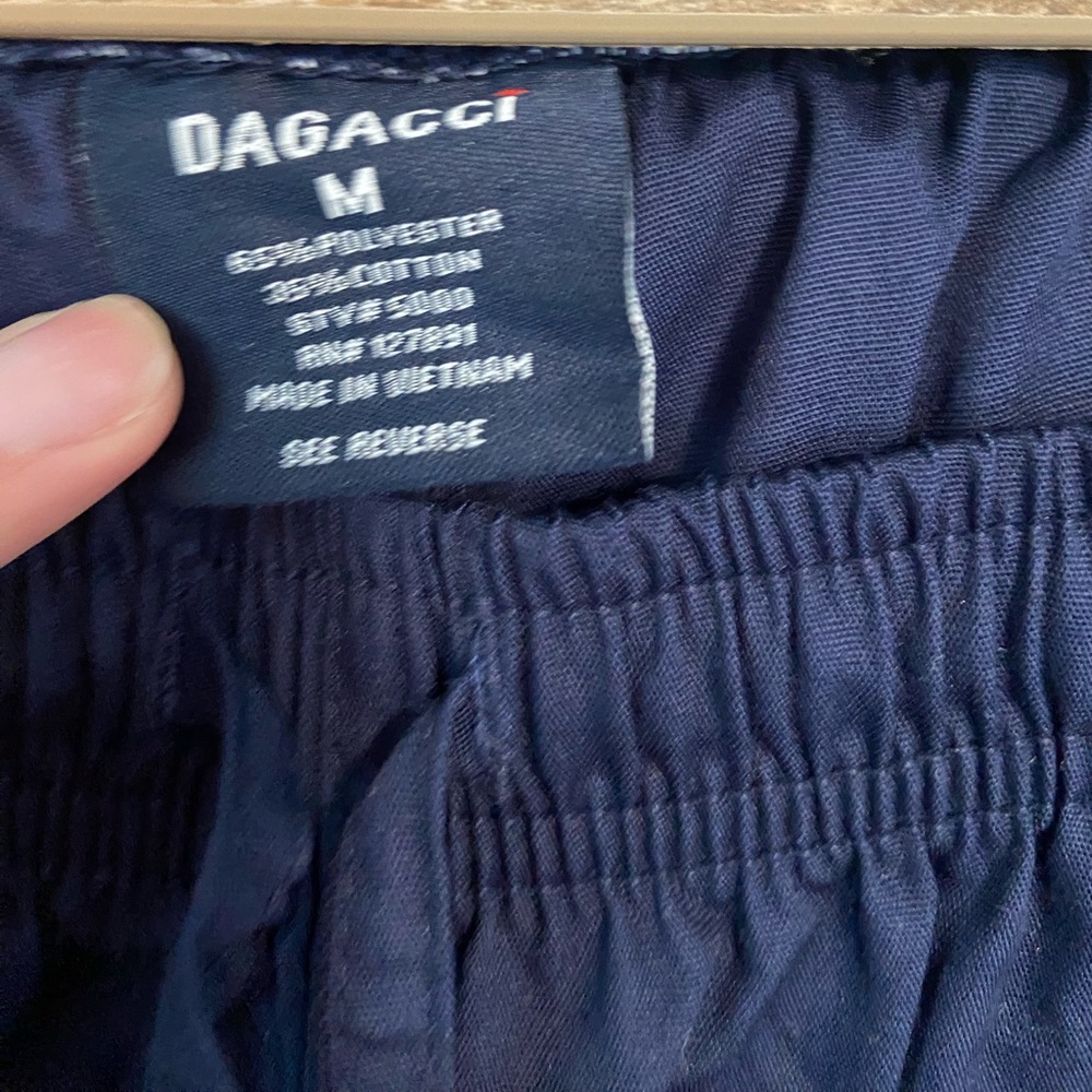 Women's Navy Blue Scrub Set / Top and Bottom / Size medium / Dagacci Brand - Picture 5 of 10